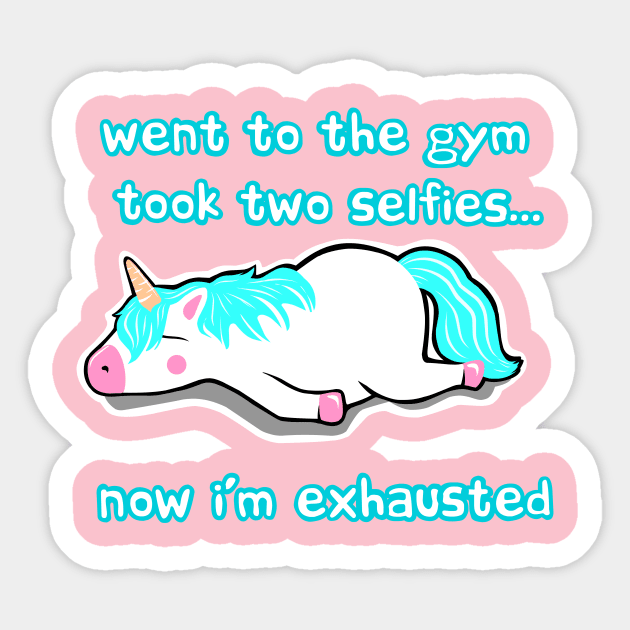 Gym Selfies Sticker by TimAddisonArt